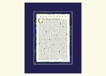 desiderata poem 8x10